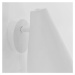 Biele nástenné svietidlo SULION Lisboa, výška 16 cm