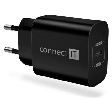 CONNECT IT Voyager2 nabíjací adaptér 1×USB-C čierny 25W PD