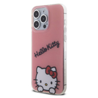 Plastové puzdro Hello Kitty na Apple iPhone 15 Pro Max HKHCP15XHKDSP IML Daydreaming Logo ružové