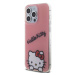 Plastové puzdro Hello Kitty na Apple iPhone 15 Pro Max HKHCP15XHKDSP IML Daydreaming Logo ružové