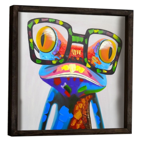 Dekoratívny zarámovaný obraz Frog, 34 × 34 cm Evila Originals