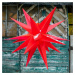 Hviezda XXL exteriér, 18-cípa, Ø 80 cm červená