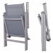 Záhradná stolička SPRINGOS GC0021 - šedá