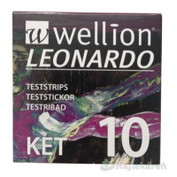 Wellion LEONARDO KET Prúžky testovacie (1bal) 10ks