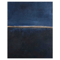 Ručne maľovaný obraz 78x98 cm Edge Blue – Malerifabrikken