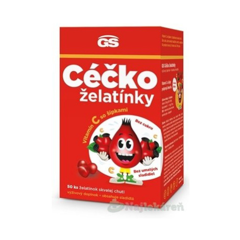 GS CÉČKO želatínky vitamín C so šípkami 50 ks