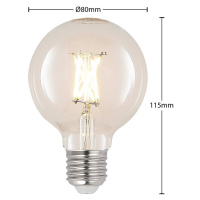 LED E27 4W G80 2 700 K filament stmieva číra 3ks