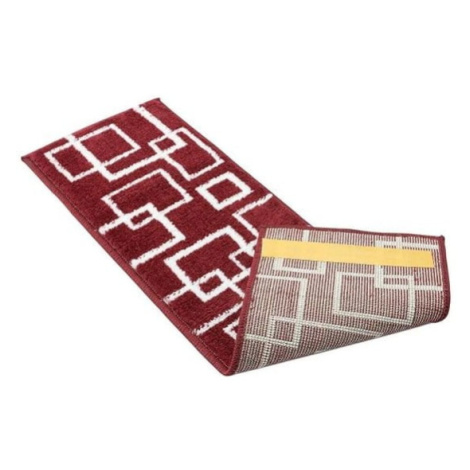 Červené nášľapy na schody v súprave 13 ks 22x73 cm Geometric – Mila Home