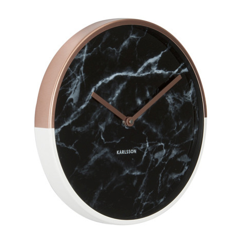 Nástenné hodiny KA5605BK, Karlsson, Marble Delight, 30cm