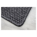 Kusový koberec Nature antracit čtverec - 180x180 cm Vopi koberce
