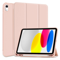 Apple iPad 10.9 (2022), Puzdro s držiakom na ceruzku Apple Pencil, Smart Case, ružové