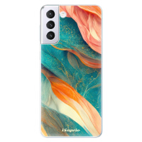 Odolné silikónové puzdro iSaprio - Abstract Marble - Samsung Galaxy S21+