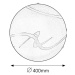Stropné okrúhle svietidlo SOLEY 2xE27, biela (Rabalux)