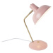 Retro stolová lampa ružová s bronzom - Milou