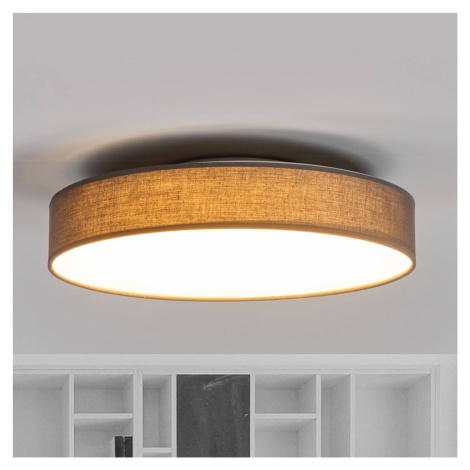 Látkové stropné LED svietidlo Saira 40 cm sivé Lindby