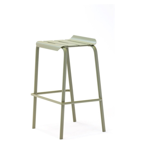 Zelené kovové záhradné barové stoličky v súprave 4 ks Alicante – Ezeis
