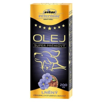 Vitar Veterinae Lněný olej 200ml