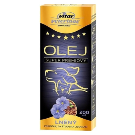 Vitar Veterinae Lněný olej 200ml Vitar Veteriane