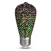 Žiarovka LED Filament E27 3W, 3000K, 25lm, ST64 VT-2223 (V-TAC)