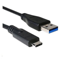 C-TECH USB 3.0 Kábel AM na USB-C (AM/CM), 2 m, čierny