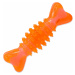 Hračka Dog Fantasy Kosť valec gumová oranžová 12cm