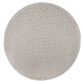 Kusový koberec Piatto Argento Silver kruh – na ven i na doma - 160x160 (průměr) kruh cm Flair Ru