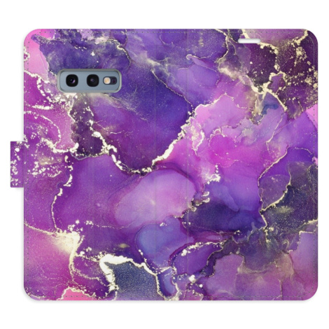 Flipové puzdro iSaprio - Purple Marble - Samsung Galaxy S10e