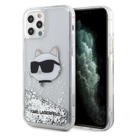 Kryt Karl Lagerfeld iPhone 12 6,1" silver hardcase Glitter Choupette Head (KLHCP12MLNCHCS)