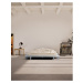 Svetlomodrá dvojlôžková posteľ z borovicového dreva s roštom 180x200 cm Japan – Karup Design