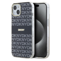 DKNY PC/TPU Repeat Pattern Tonal Stripe Magsafe Zadný Kryt pre iPhone 15 Black