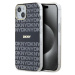 DKNY PC/TPU Repeat Pattern Tonal Stripe Magsafe Zadný Kryt pre iPhone 15 Black