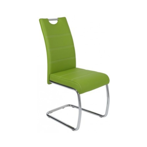Jedálenská stolička Flora, zelená ekokoža% Asko