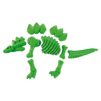 EDUPLAY Stegosaurus zelený set formiček na piesok