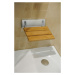 AQUALINE - Sedadlo do sprchy sklopné, 32x32,5cm, bambus AE236