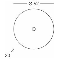 KOLARZ Nástenné svietidlo Moon, strieborná farba, Ø 62 cm, kov/sklo