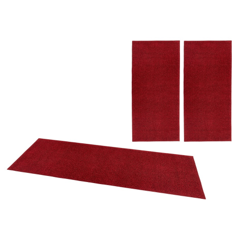 Ložnicová sada Pure 102616 Red - 3 díly: 70x140 (2x), 70x240 (1x) cm Hanse Home Collection kober