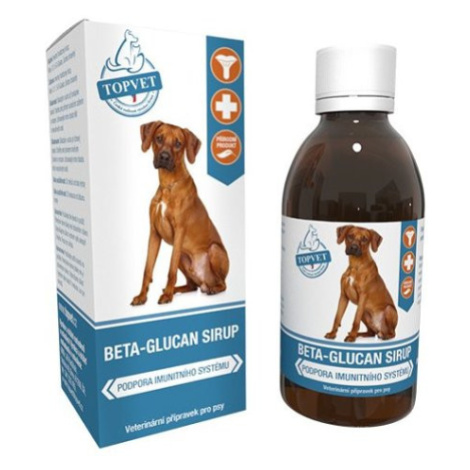 TOPVET Beta-glucán sirup pre psov 200 ml