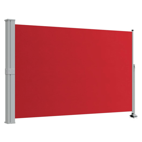 vidaXL Zaťahovacia bočná markíza na terasu 160x300 cm, červená