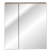Závesná kúpeľňová skrinka so zrkadlom Santa Fe 84-60-A-2D sivá/taupe