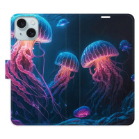 Flipové puzdro iSaprio - Jellyfish - iPhone 15