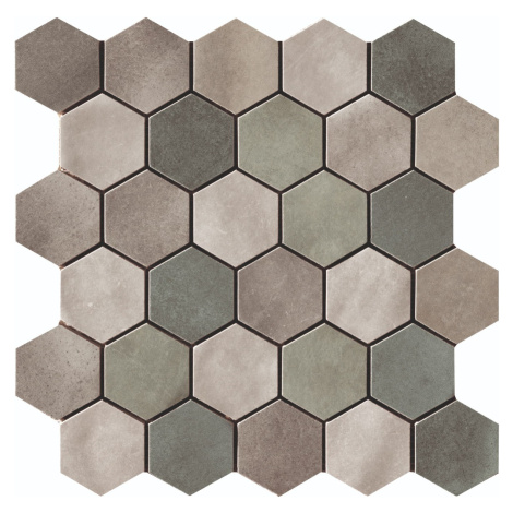 Mozaika Cir Materia Prima mix green hexagon 27x27 cm lesk 10699201