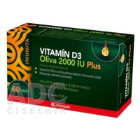 GLENMARK VITAMÍN D3 Oliva 2000 IU Plus 60 kapsúl