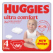 HUGGIES® Plienky jednorázové Ultra Comfort Mega 4 (7-18 kg) 66 ks