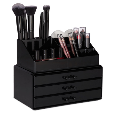 Organizér na make-up s 3 zásuvkami RD23137 čierna