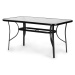Záhradný stôl WAVE 140x80 cm čierny
