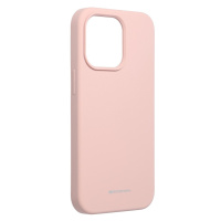 Silikónové puzdro na Apple iPhone 13 Pro MAX Mercury Silicone ružové
