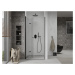 MEXEN - Lima skladacie sprchové dvere 120, transparent, čierna sa stenovým profilom 856-120-000-