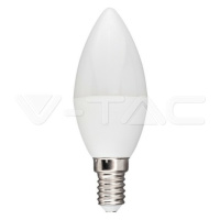 Žiarovka sviečková LED PRO E14 5,5W, 4000K, 470lm, stmievateľná  VT-293D (V-TAC)