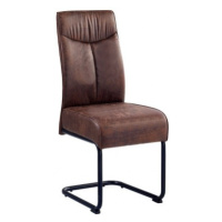 Jedálenská stolička York, hnedá vintage látka%