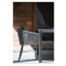 Čierna kovová záhradná stolička Omer – Diphano